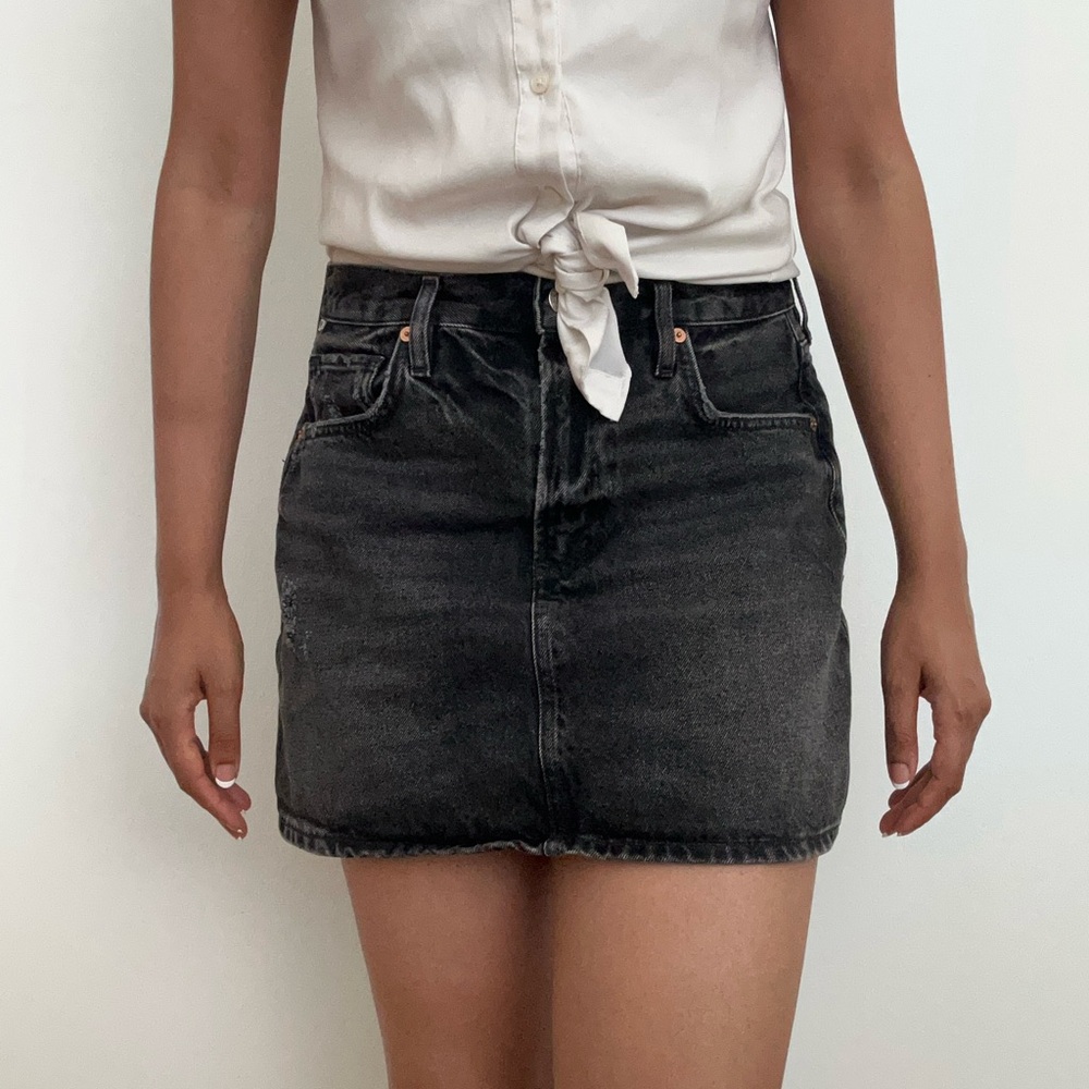 Citizens of Humanity 100% Cotton Denim Mini Skirt - Size 28